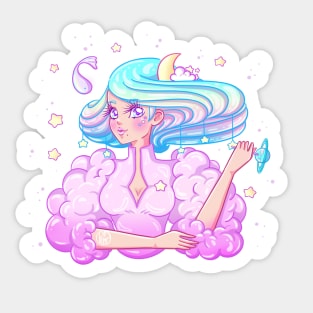 Cloud girl Sticker